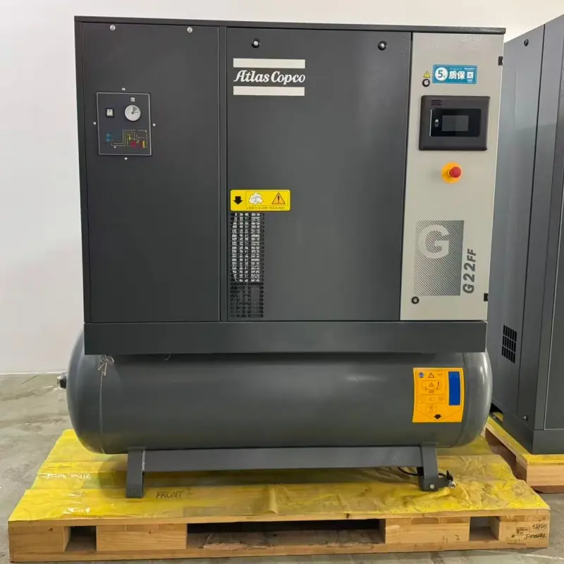 Atlas Copco G22FF 22kW 30HP oljeinsprutad roterande skruvluftkompressor för industriell tillverkning