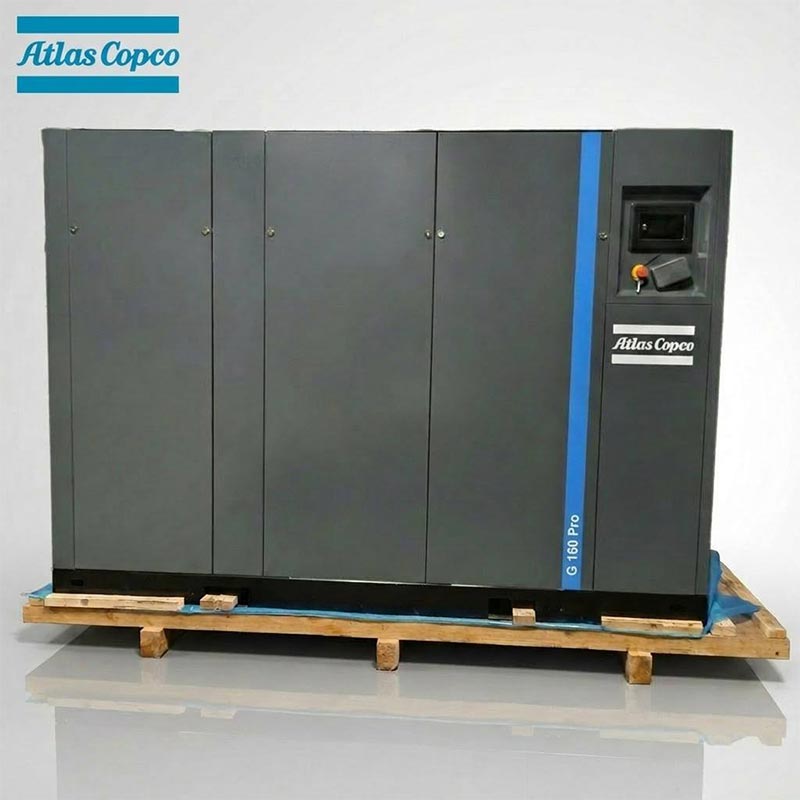 Atlas Copco GA160 Pro 160kW 215HP oljeinsprutad roterande skruvluftkompressor 7.5 10Bar 1543CFM