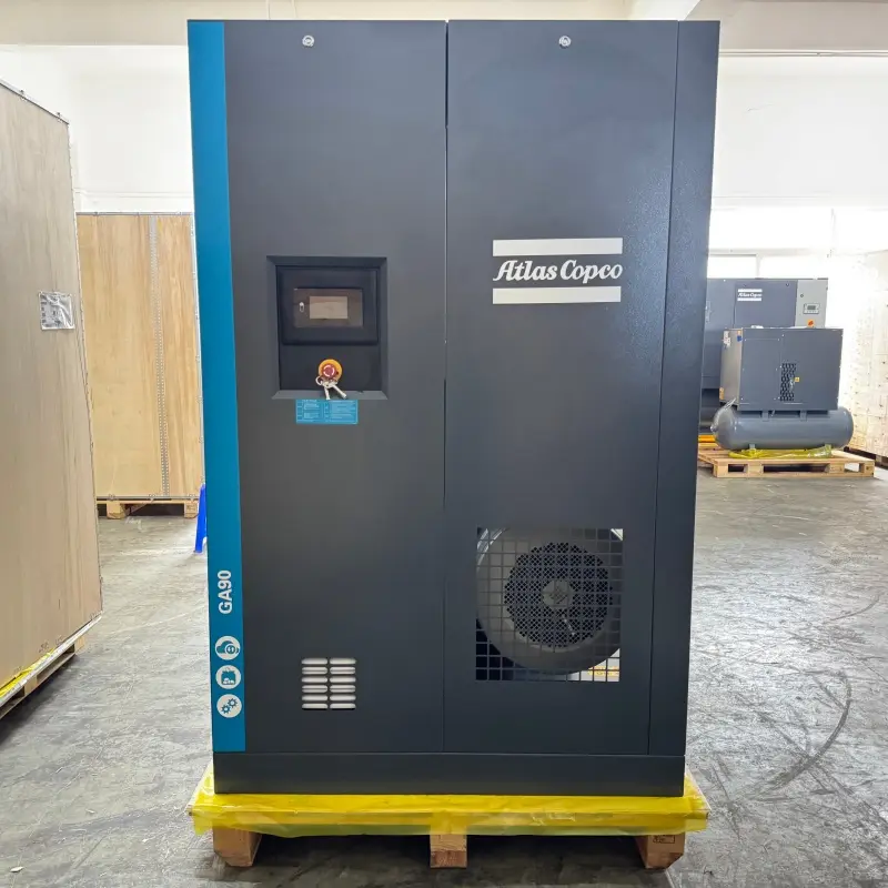 Atlas Copco GA90 90 kW 125 hk oljeinsprutad roterande skruvkompressor äkta