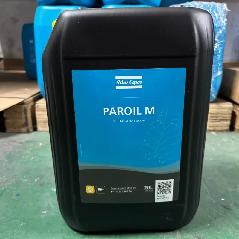 Atlas Copco Oil 1615594800 Paroil M mineralsmörjmedel för bärbara kompressorer äkta
