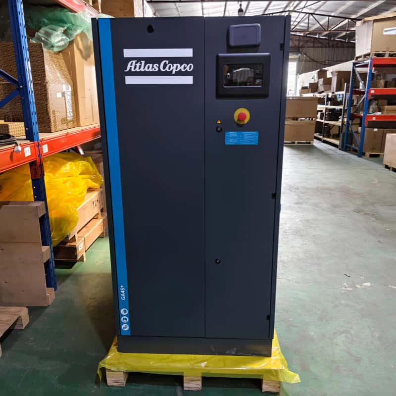 Atlas Copco stationära roterande skruvluftkompressorer GA45+ smord växelström 380V/400V 45KW
