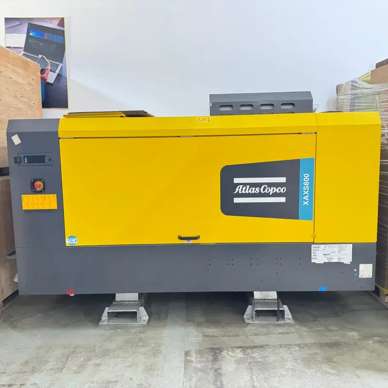 Atlas Copco XAXS600 Bärbar Diesel Skruv Luftkompressor Gruvborrning Äkta