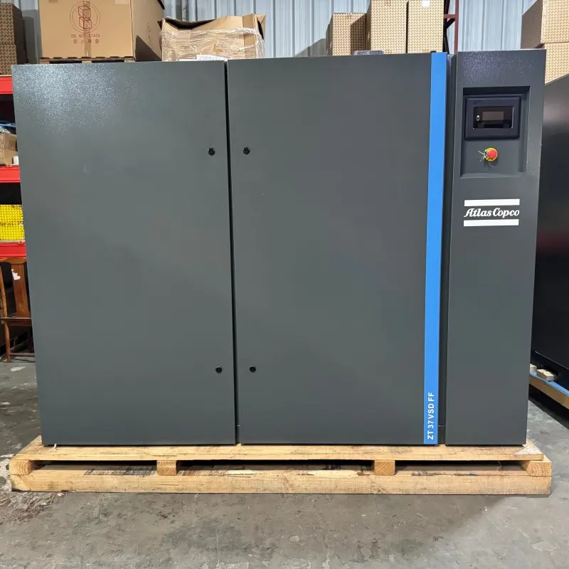 Atlas Copco ZT 37 VSD FF Oljefri skruvkompressor 37KW 50HP Torktumlare Klass 0 Äkta